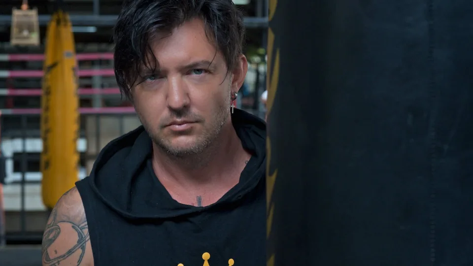 Carl Tomich during martial arts documentary production